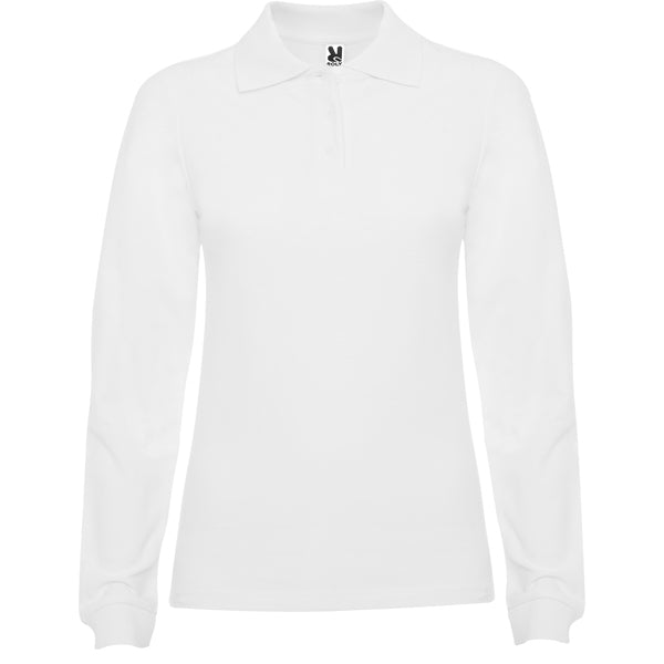 POLOSHIRTS ESTRELLA WOMAN L/S – aus 100% Baumwolle, Piqué, 220 g/m². Heather Grey 58: 85% Baumwolle / 15% Viskose.