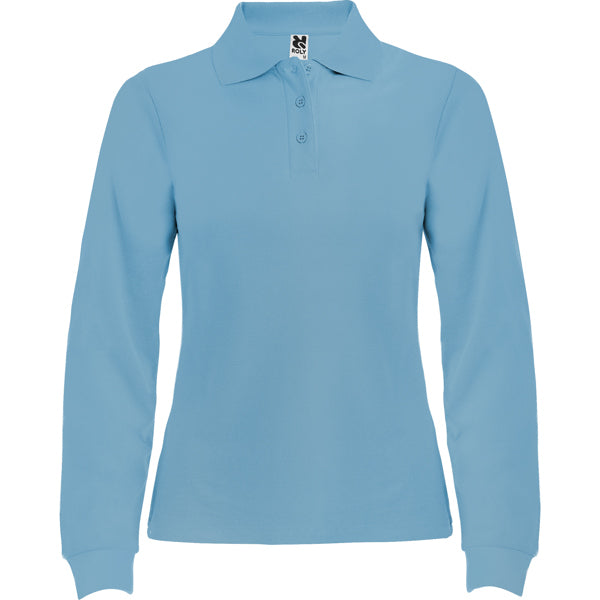 POLOSHIRTS ESTRELLA WOMAN L/S – aus 100% Baumwolle, Piqué, 220 g/m². Heather Grey 58: 85% Baumwolle / 15% Viskose. – Bild 22