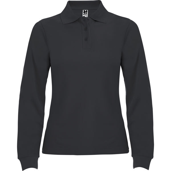 POLOSHIRTS ESTRELLA WOMAN L/S – aus 100% Baumwolle, Piqué, 220 g/m². Heather Grey 58: 85% Baumwolle / 15% Viskose. – Bild 32