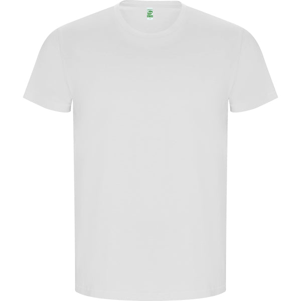 T-SHIRTS GOLDEN – aus 100 % gekämmte Bio-Baumwolle, Single-Jersey. Farbe: 160 g/m². Weiß: 170 g/m². Farbe Melange-Grau (58): 85 % Bio-Baumwolle / 15 % Viskose. – Bild 1