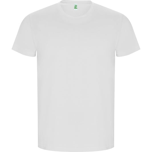 T-SHIRTS GOLDEN – aus 100 % gekämmte Bio-Baumwolle, Single-Jersey. Farbe: 160 g/m². Weiß: 170 g/m². Farbe Melange-Grau (58): 85 % Bio-Baumwolle / 15 % Viskose. – Bild 1