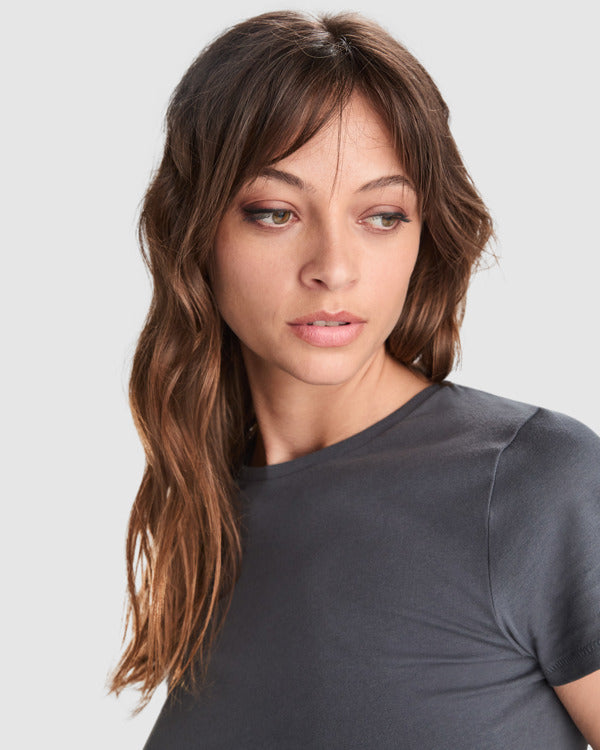 T-SHIRTS GOLDEN WOMAN – aus 100 % gekämmte Bio-Baumwolle, Single-Jersey. Farbe: 160 g/m². Weiß: 170 g/m². Farbe 58 (meliert): 85 % Bio-Baumwolle / 15 % Viskose. – Bild 5