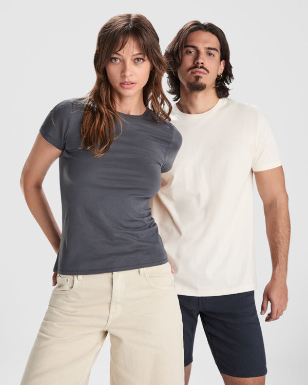 T-SHIRTS GOLDEN WOMAN – aus 100 % gekämmte Bio-Baumwolle, Single-Jersey. Farbe: 160 g/m². Weiß: 170 g/m². Farbe 58 (meliert): 85 % Bio-Baumwolle / 15 % Viskose. – Bild 6