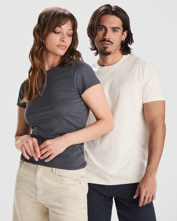 T-SHIRTS GOLDEN WOMAN – aus 100 % gekämmte Bio-Baumwolle, Single-Jersey. Farbe: 160 g/m². Weiß: 170 g/m². Farbe 58 (meliert): 85 % Bio-Baumwolle / 15 % Viskose. – Bild 7