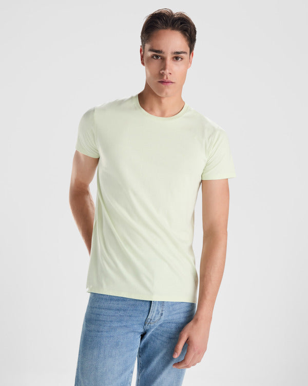 T-SHIRTS BREDA – aus 100 % Bio-Baumwolle: 175 g/m². Farbe „Heather Grey 58“: 85 % Bio-Baumwolle und 15 % Viskose. – Bild 2