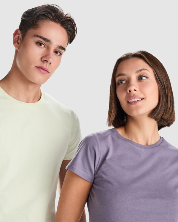 T-SHIRTS BREDA – aus 100 % Bio-Baumwolle: 175 g/m². Farbe „Heather Grey 58“: 85 % Bio-Baumwolle und 15 % Viskose. – Bild 6