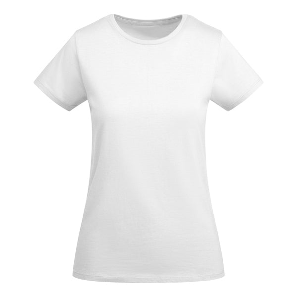 T-SHIRTS BREDA WOMAN – aus 100 % Bio-Baumwolle: 175 g/m². Farbe „Heather Grey 58“: 85 % Bio-Baumwolle und 15 % Viskose. – Bild 1