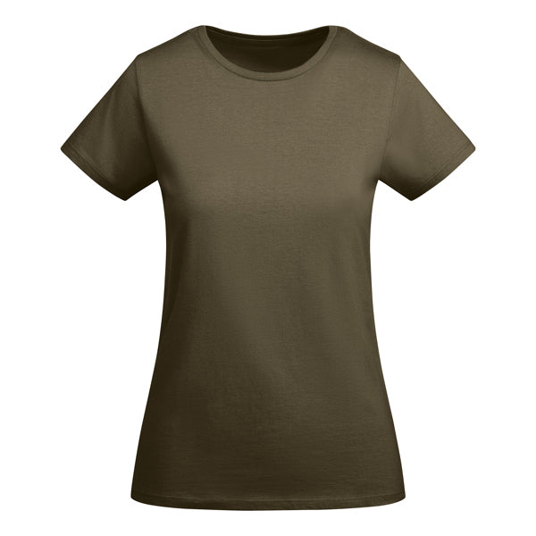 T-SHIRTS BREDA WOMAN – aus 100 % Bio-Baumwolle: 175 g/m². Farbe „Heather Grey 58“: 85 % Bio-Baumwolle und 15 % Viskose. – Bild 35