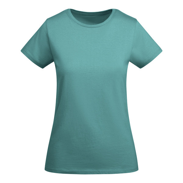 T-SHIRTS BREDA WOMAN – aus 100 % Bio-Baumwolle: 175 g/m². Farbe „Heather Grey 58“: 85 % Bio-Baumwolle und 15 % Viskose. – Bild 60