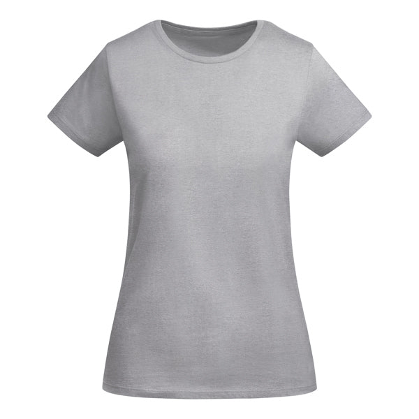 T-SHIRTS BREDA WOMAN – aus 100 % Bio-Baumwolle: 175 g/m². Farbe „Heather Grey 58“: 85 % Bio-Baumwolle und 15 % Viskose. – Bild 80