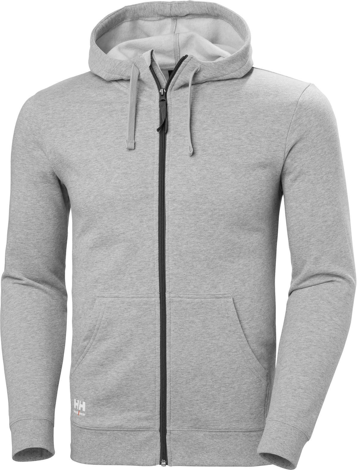 Herren-Sweatjacke Classic 79328 mit Kapuze – Graumeliert