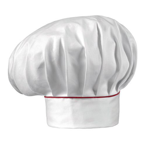 Kochmütze Hat – Bordeaux Piping – Bild 1