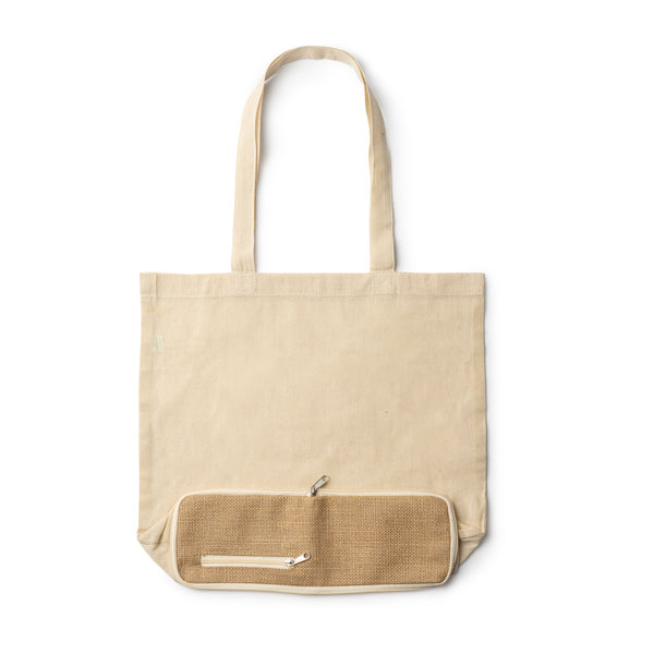 TASCHEN UND RUCKSÄCKE RAKU – aus 100 % Baumwolle mit Jute-Grundlage, 110 g/m²