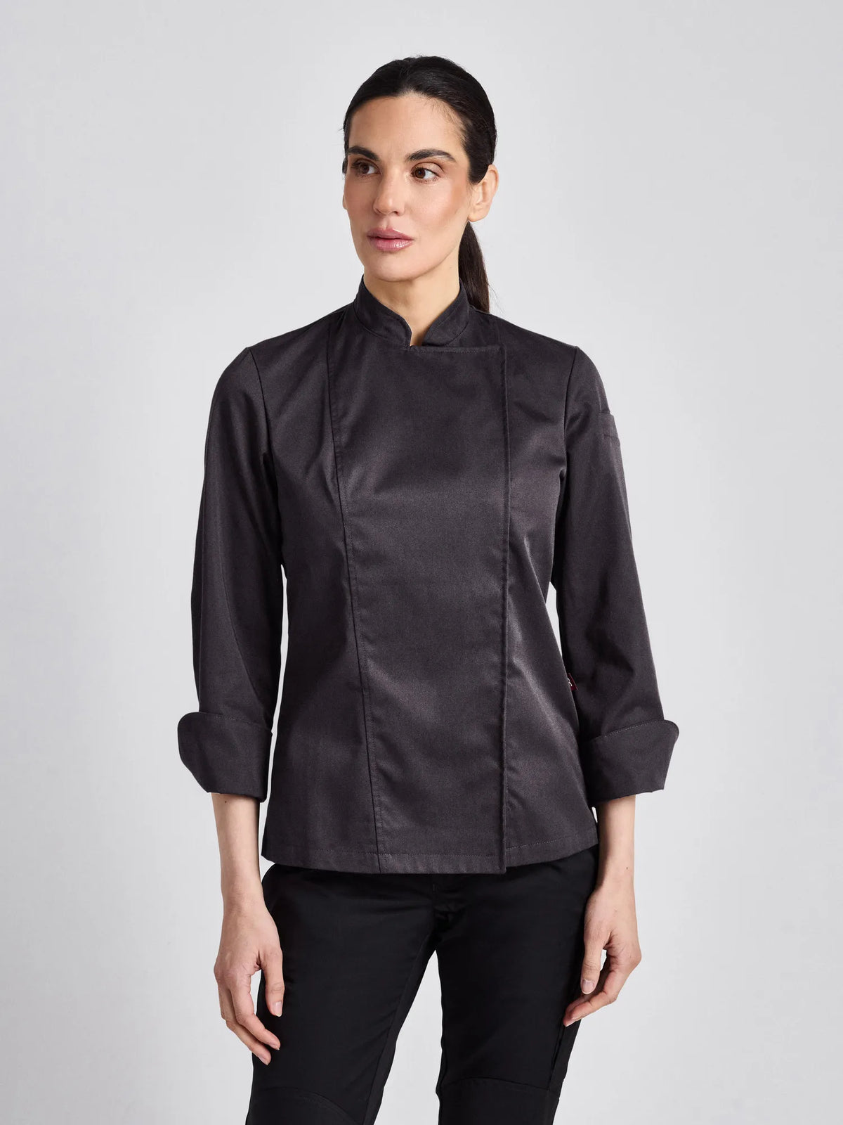 Kochjacke Rimini-Bene Lady Classic mit Ärmeltasche – raven – Farbcode 1010 – Bild 1