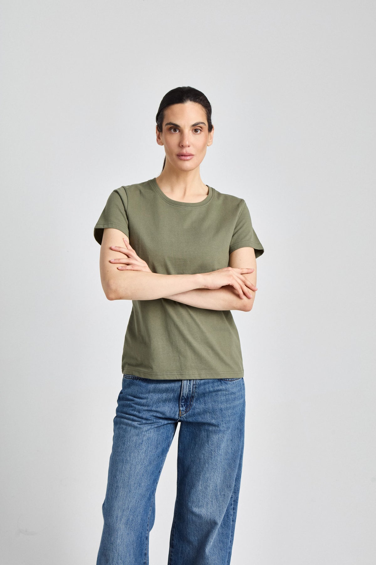 T-Shirt Ragusa Lady mit Rundhalsausschnitt – olive – Farbcode 6017 – Bild 1