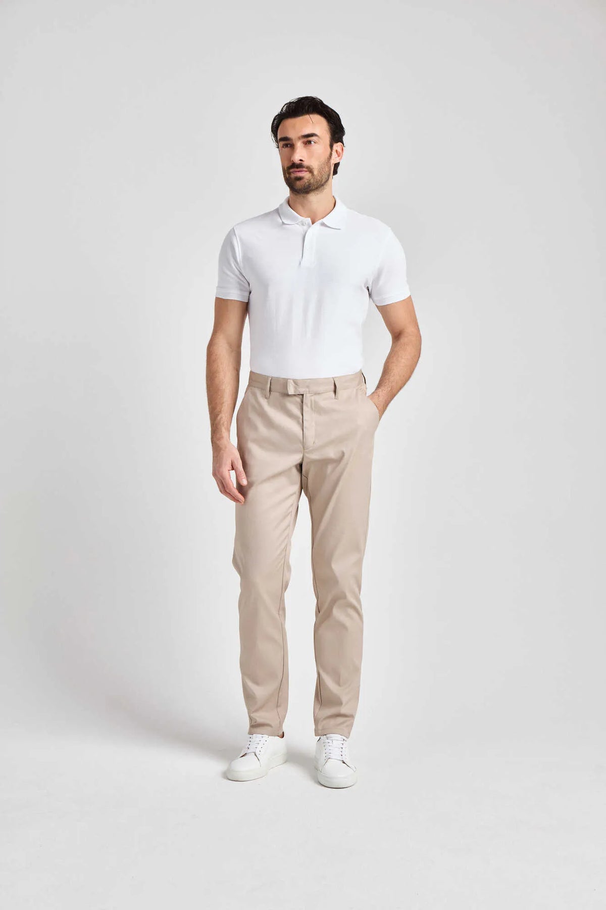 Hose Elda Man Comfort im Chino-Stil – beige – Farbcode 3000 – Bild 2