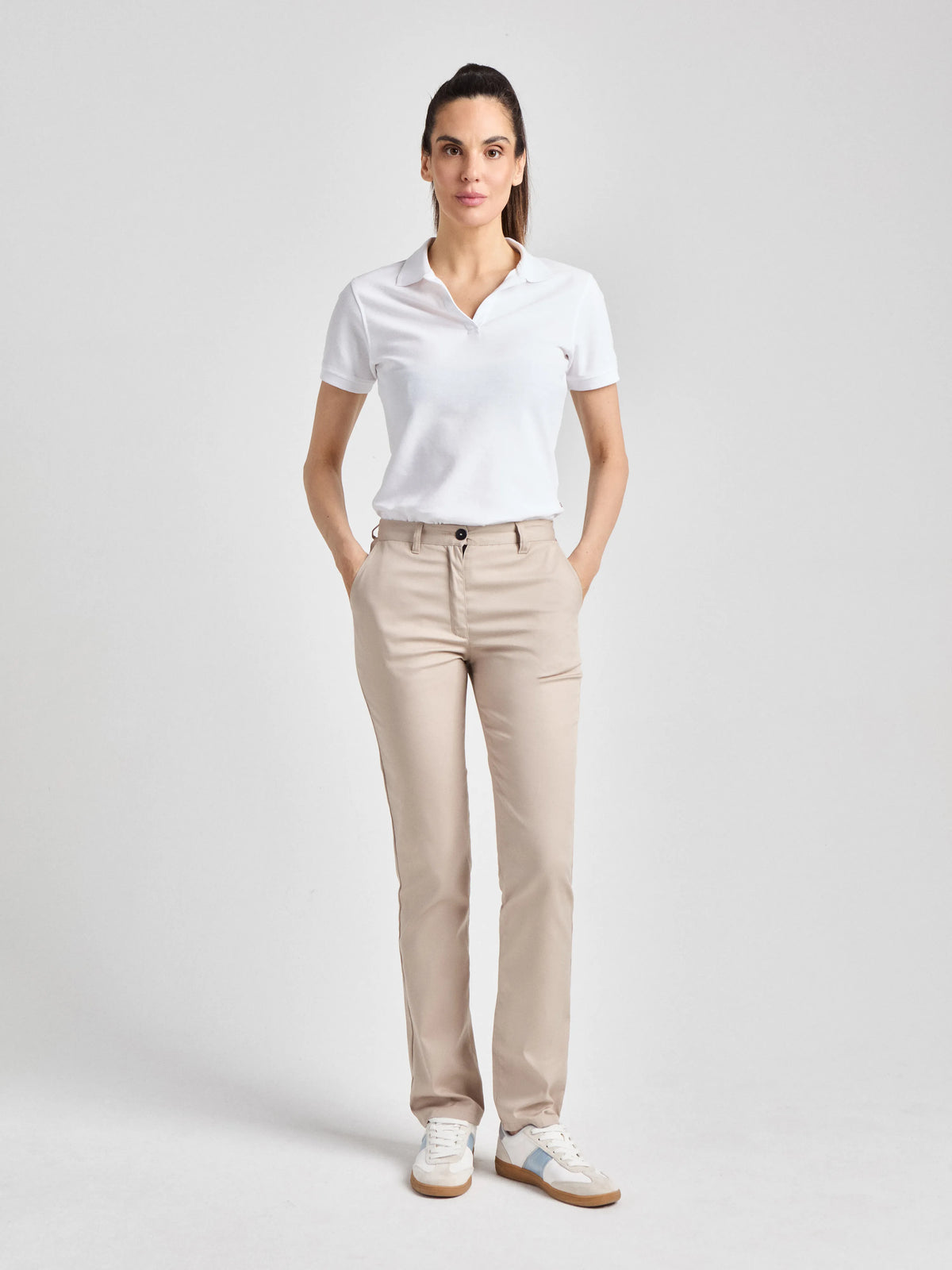 Hose Alba Lady Comfort mit elastischem Bund – beige – Farbcode 3000 – Bild 2
