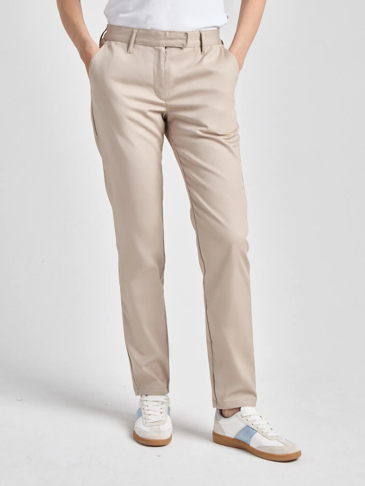 Hose Elda Lady Comfort im Chino-Stil – beige – Farbcode 3000 – Bild 1