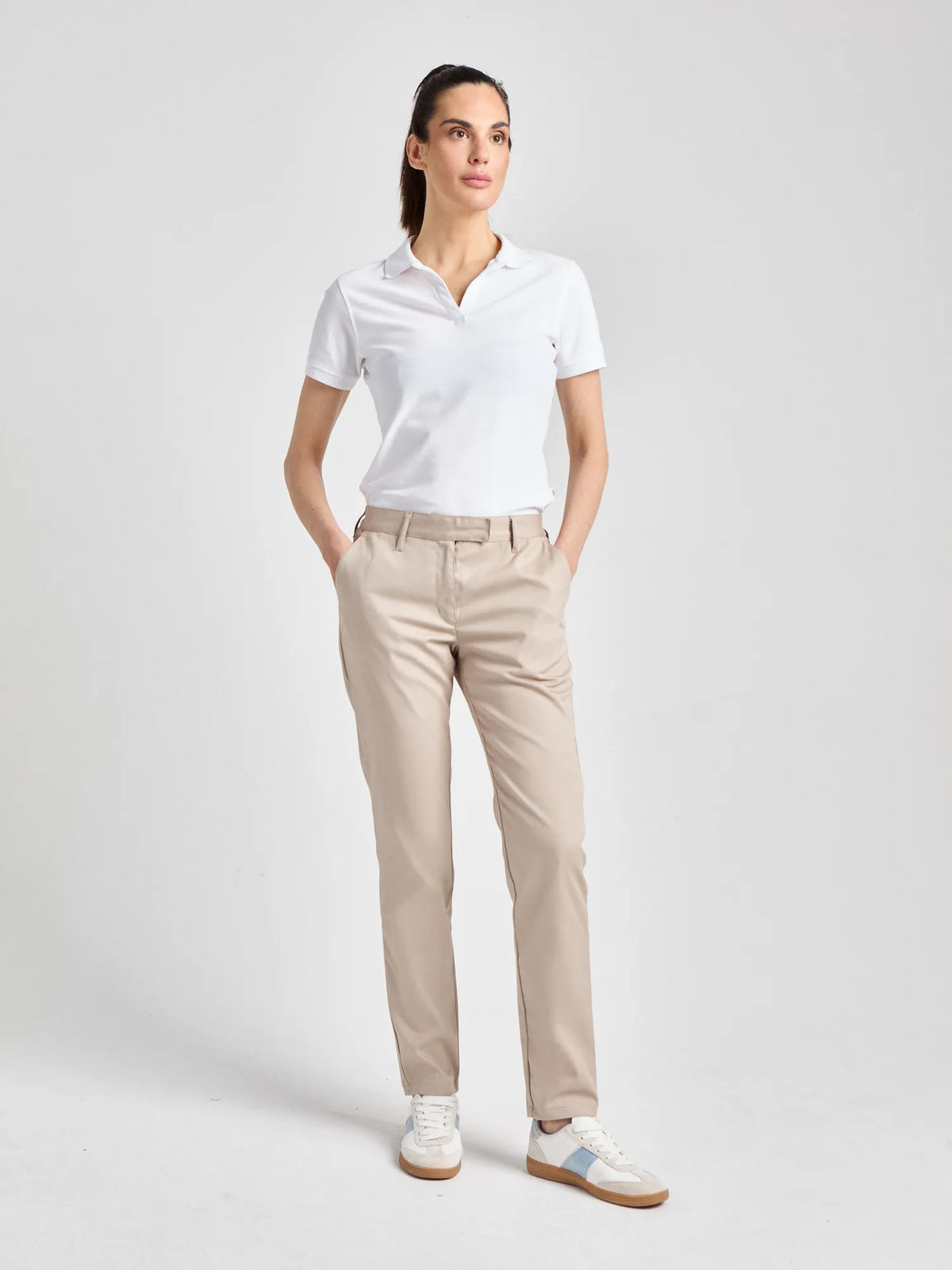 Hose Elda Lady Comfort im Chino-Stil – beige – Farbcode 3000 – Bild 2