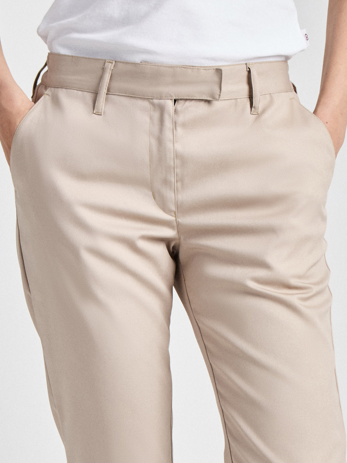Hose Elda Lady Comfort im Chino-Stil – beige – Farbcode 3000 – Bild 3
