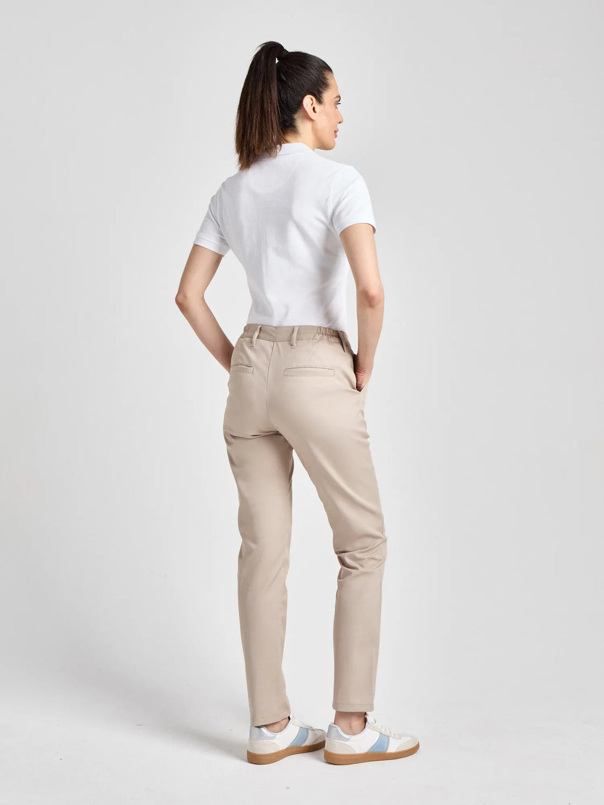 Hose Elda Lady Comfort im Chino-Stil – beige – Farbcode 3000 – Bild 4