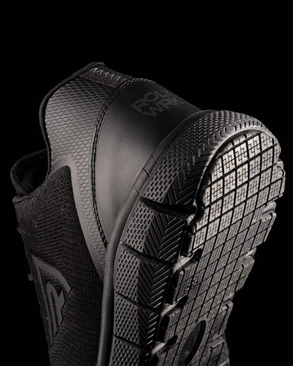 ZAPATO LABORAL BASALT – aus Schwarzes Strickgewebe mit schwarzem, geschmolzenem TPU. – Bild 4