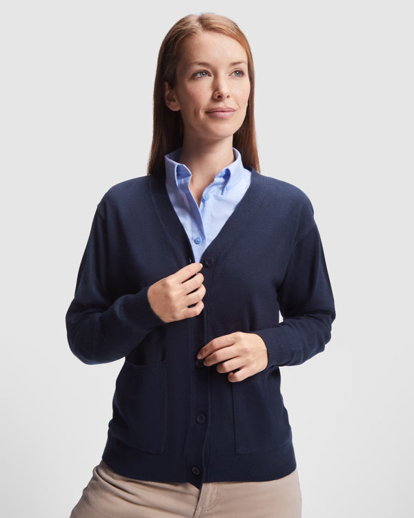 CARDIGAN - STRICKJACKEN EXPLORER WOMAN – aus 50% Viskose / 28% Polyester / 22% Polyamid, Feinheit 12. – Bild 2