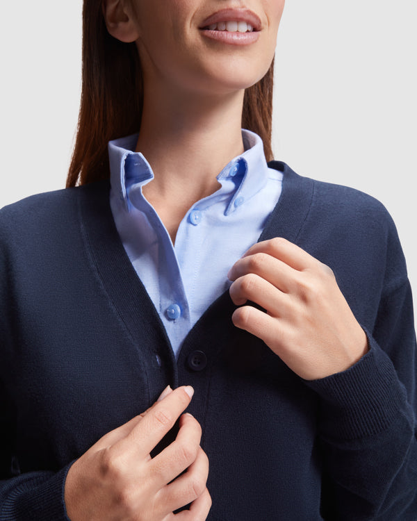 CARDIGAN - STRICKJACKEN EXPLORER WOMAN – aus 50% Viskose / 28% Polyester / 22% Polyamid, Feinheit 12. – Bild 4