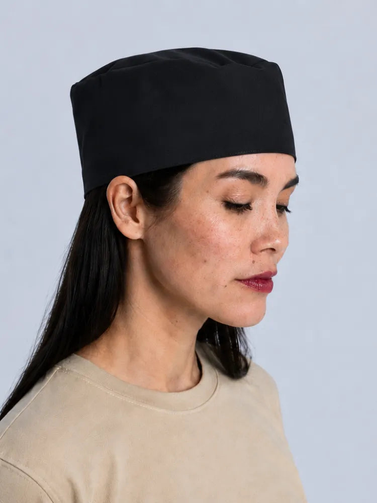 Kochmütze Pineto Classic mit elastischem Gummizug – schwarz – Farbcode 1011 – Bild 1