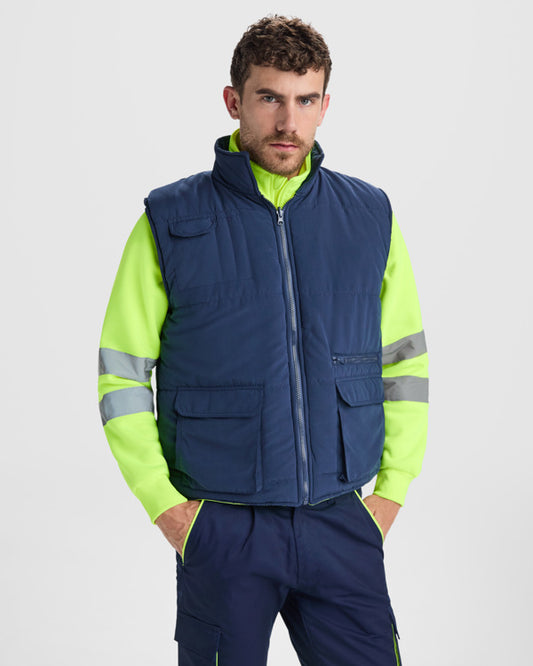 WARNSCHUTZ PERSEI – aus Außenmaterial: 100 % Polyester, Taft. Polsterung: 100 % Polyester. Fluorgewebe: 100 % Single-Jersey-Polyester. 450 g/m². – Bild 2