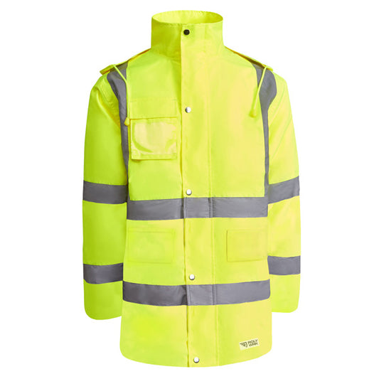 WARNSCHUTZ MERAK – aus Außenmaterial: 100% wasserdichtes Polyesterlaminat.Futter: 100% Polyester.Watte: 100% Polyester.395 g/m². – Bild 1