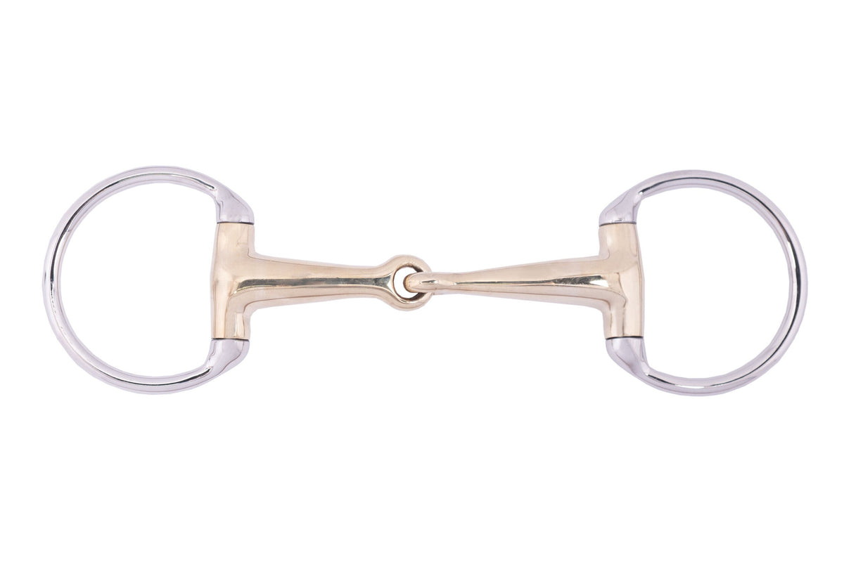 Olivenkopfgebiss, 18 mm Argentan mit Edelstahlring 9870 – fördert Speichelfluss und Kautätigkeit des Pferdes – Bild 1