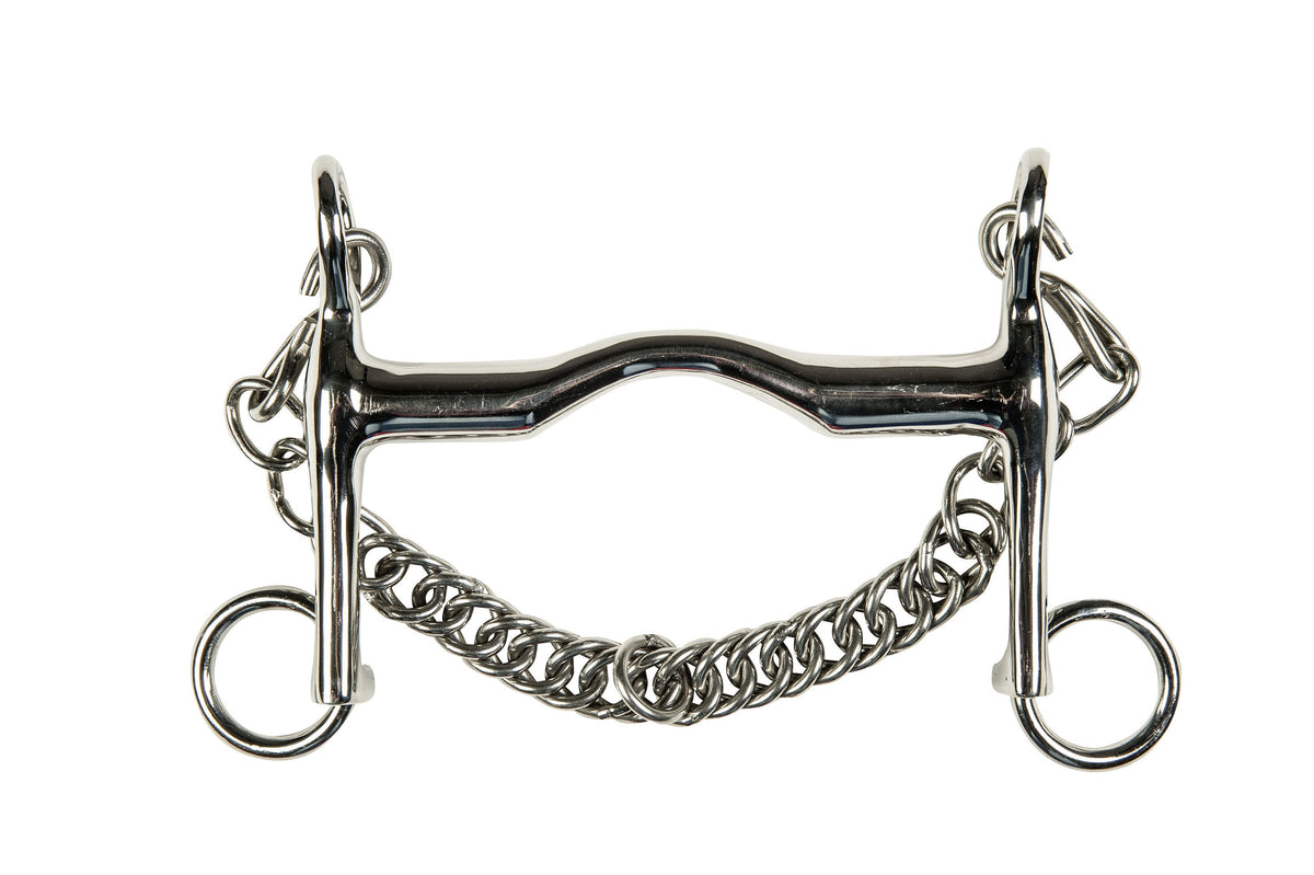 Reitkandare aus Edelstahl, 16 mm, Unterzug 5 cm 9884 – rostfrei – Bild 1