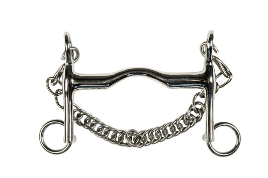 Reitkandare aus Edelstahl, 16 mm, Unterzug 7 cm 9885 – rostfrei – Bild 1