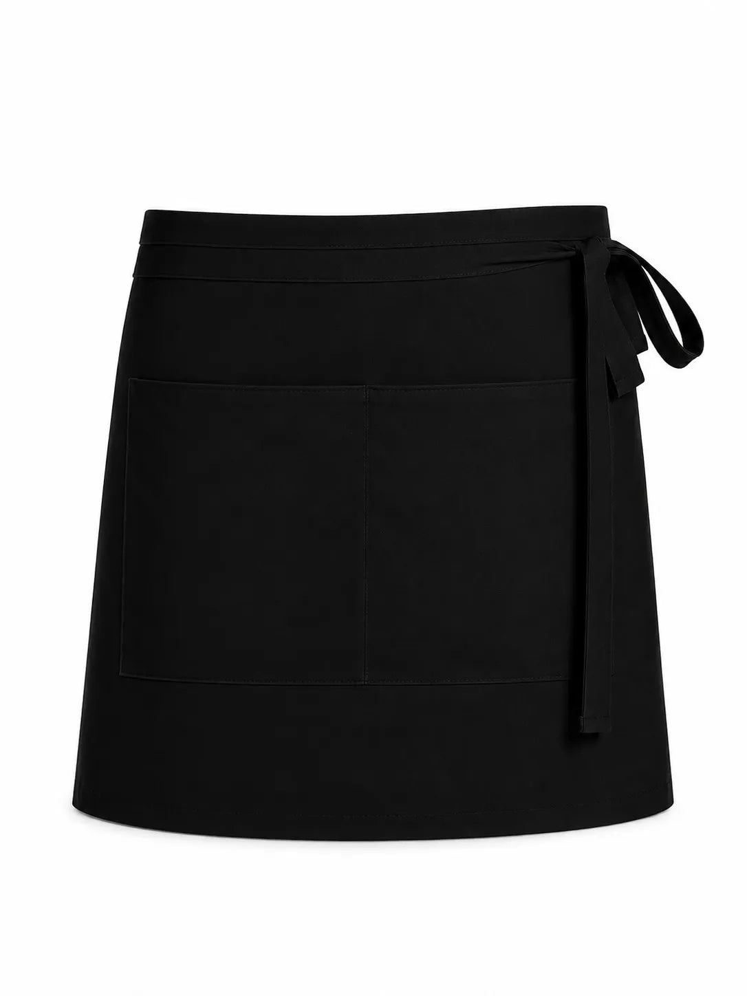 Bistroschürze Roma Classic Bag 50 × 78 cm mit zweigeteilter Tasche – schwarz – Farbcode 1011 – Bild 1