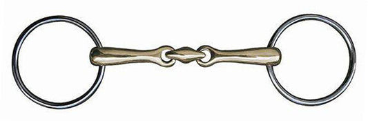 Unterlegtrense, doppelt gebrochen, Argentan,14 mm 9912 – Edelstahl – Bild 1