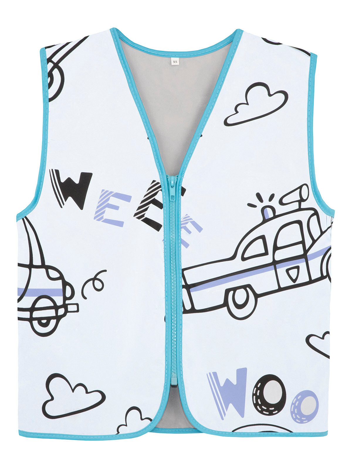 Kinder Warnweste / Sicherheitsweste – Korntex – Farbe Silver – individuell veredelbar