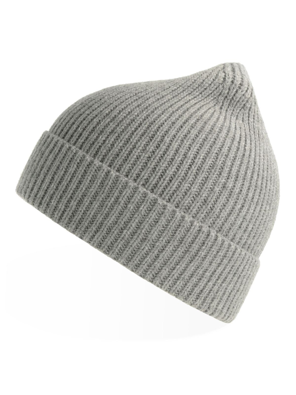 Beanies Andy Hellgrau meliert bestickbar und bedruckbar – LA1970