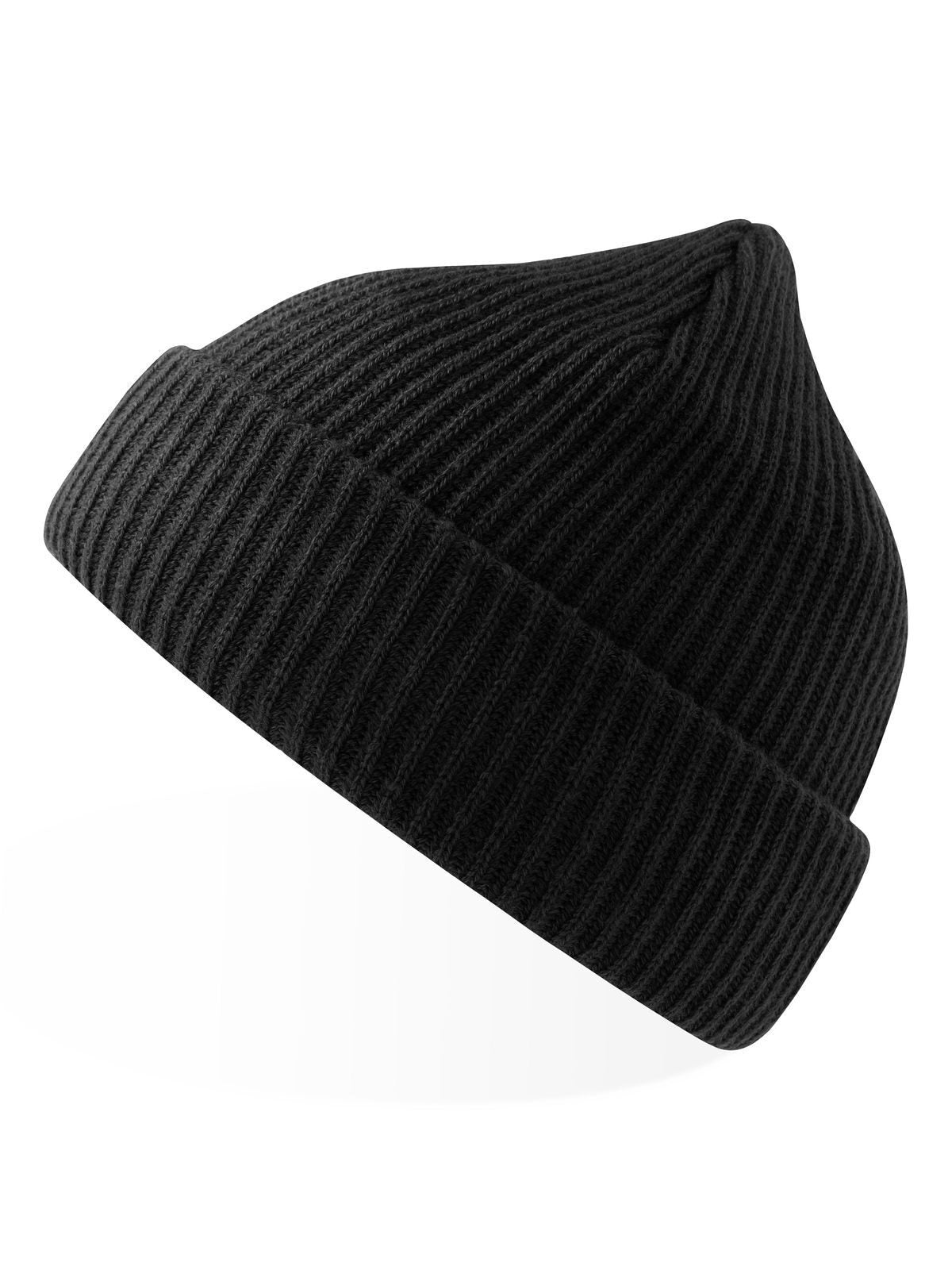 Beanies Bill-S Schwarz bestickbar und bedruckbar – LA1970