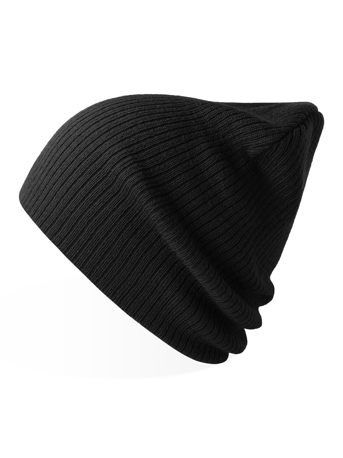 Beanies Brad-S Schwarz bestickbar und bedruckbar – LA1970