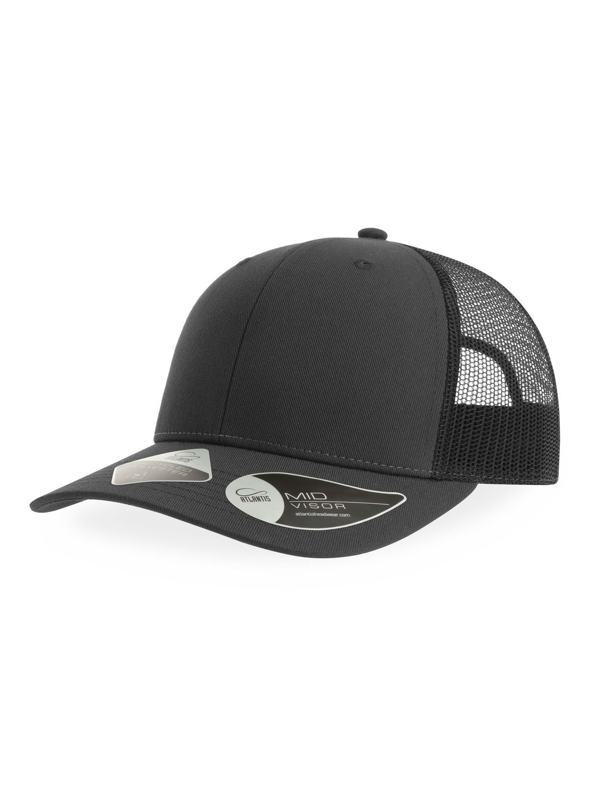 Trucker Caps Bryce dark Grau-Schwarz bestickbar und bedruckbar – LA1970