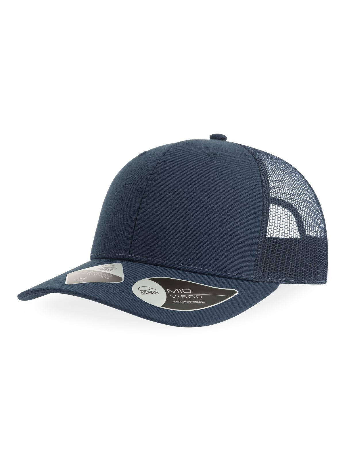 Trucker Caps Bryce Marineblau-Marineblau bestickbar und bedruckbar – LA1970