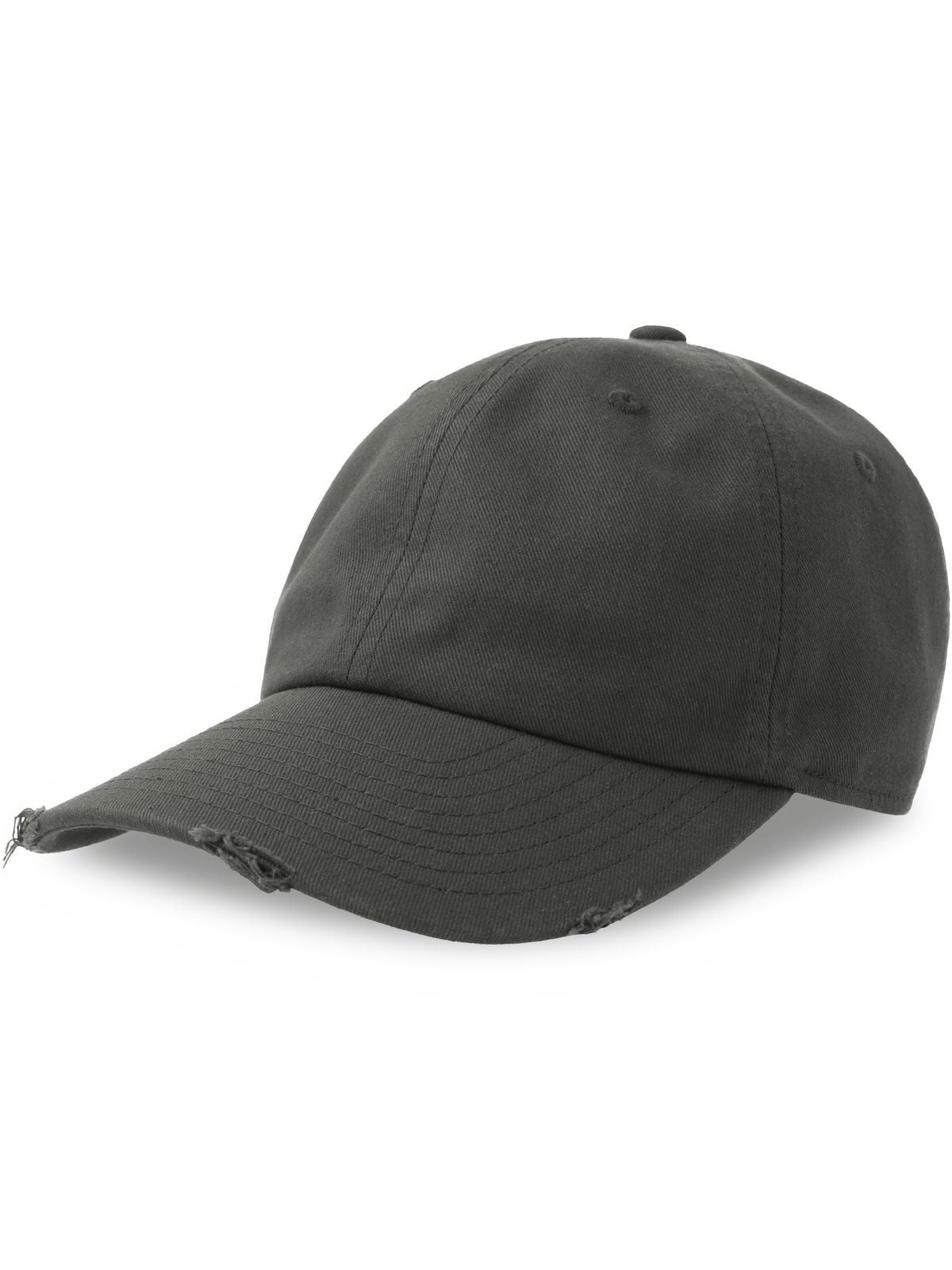 Baseball Caps Dad Hat Destroyed-S Dunkelgrau bestickbar und bedruckbar – LA1970