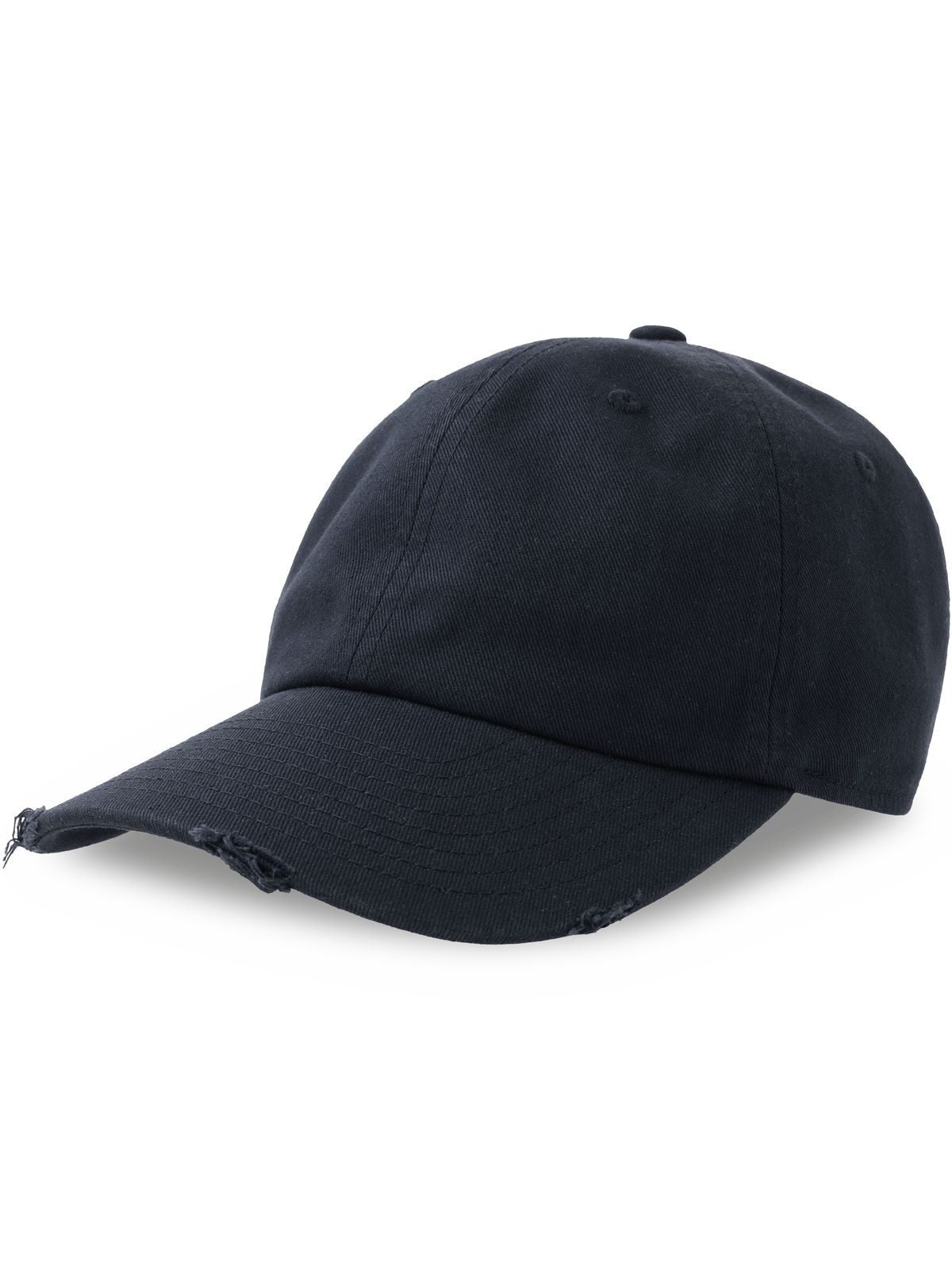 Baseball Caps Dad Hat Destroyed-S Marineblau bestickbar und bedruckbar – LA1970