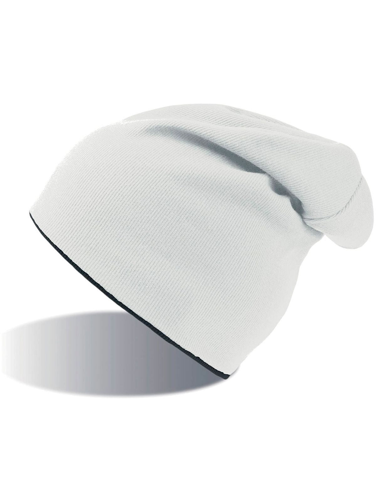 Beanies Extreme Weiß-Schwarz bestickbar und bedruckbar – LA1970