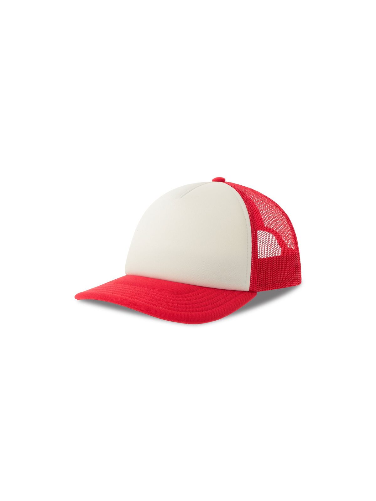 Trucker Caps Kid rapper-S Weiß-Rot bestickbar und bedruckbar – LA1970