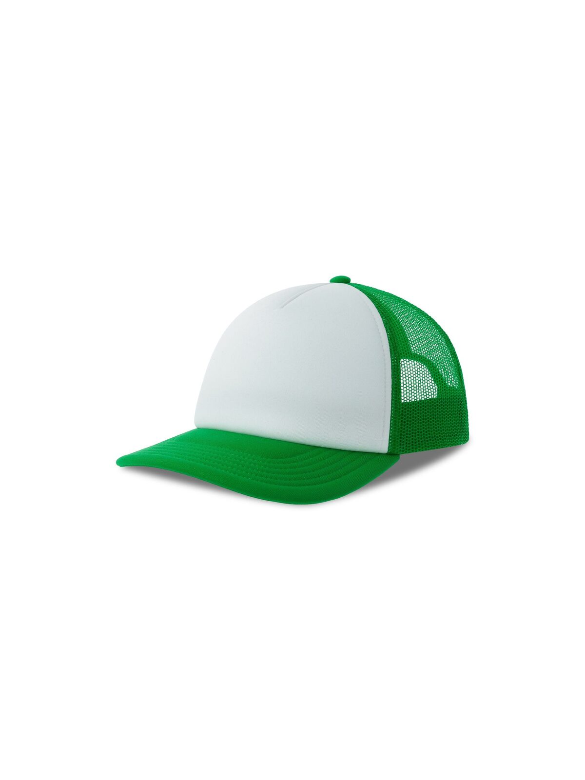 Trucker Caps Kid rapper-S Weiß-green bestickbar und bedruckbar – LA1970