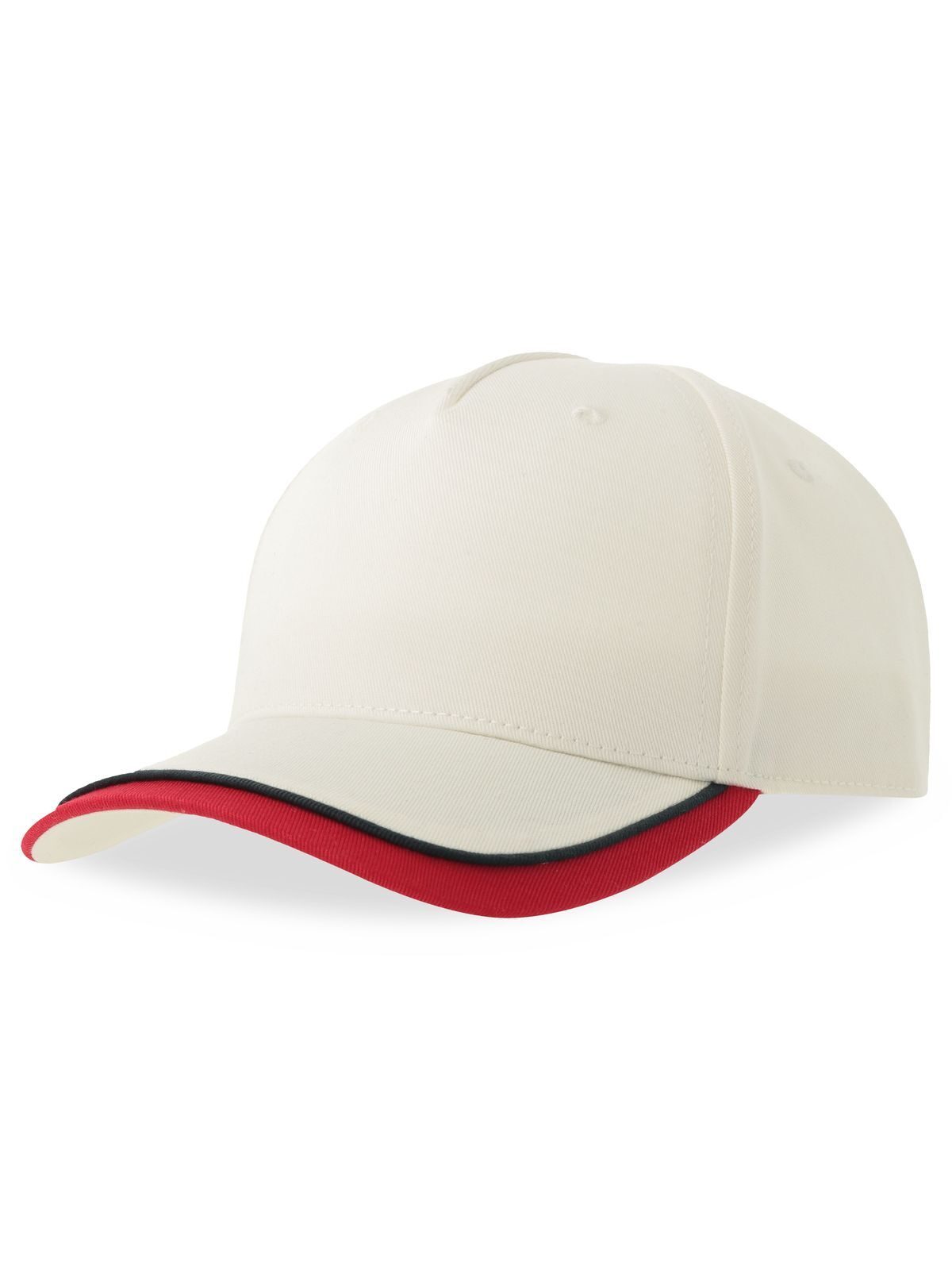 Baseball Caps Kid Star-S Weiß-Rot bestickbar und bedruckbar – LA1970