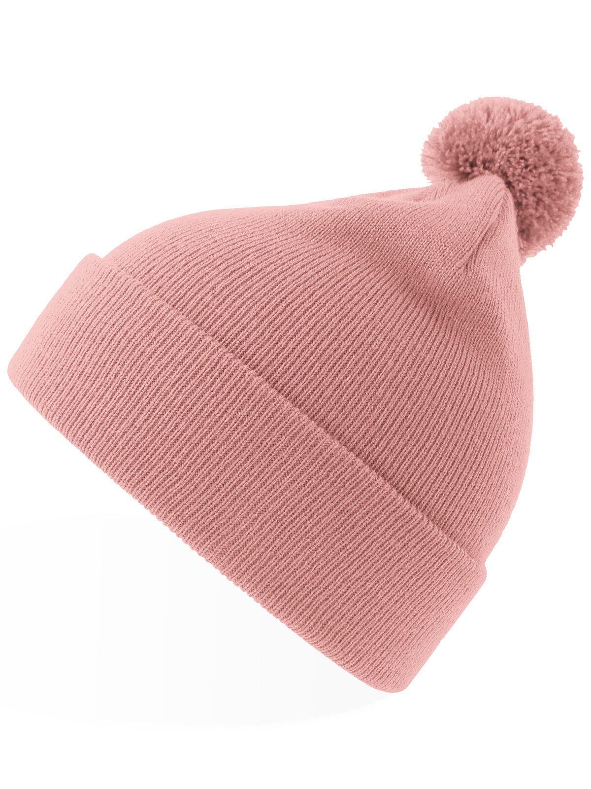 Beanies Kid Wind-S With Pompom Rosa bestickbar und bedruckbar – LA1970