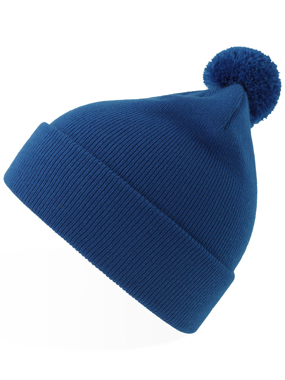 Beanies Kid Wind-S With Pompom Royalblaublau bestickbar und bedruckbar – LA1970